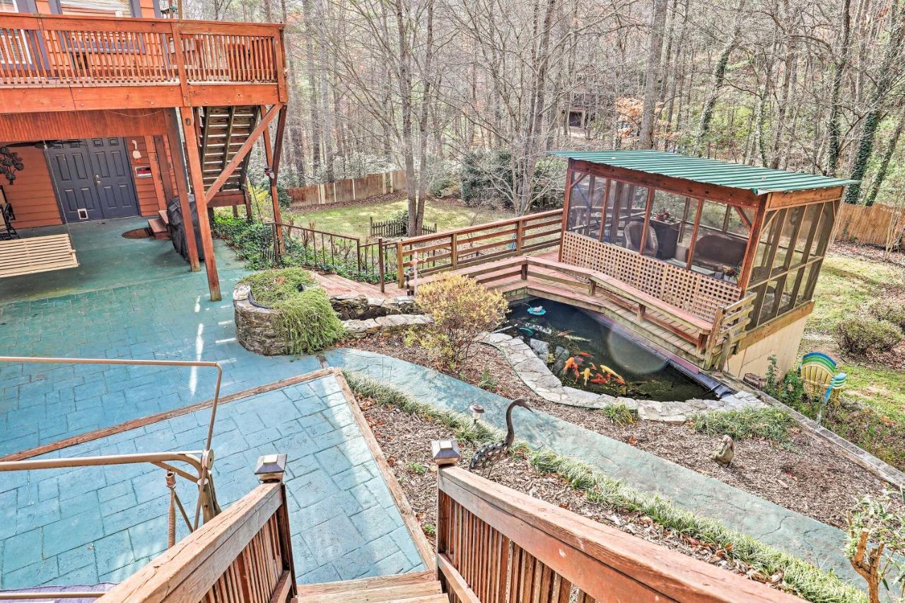Asheville Mountain Getaway With Patio And Koi Pond! 외부 사진