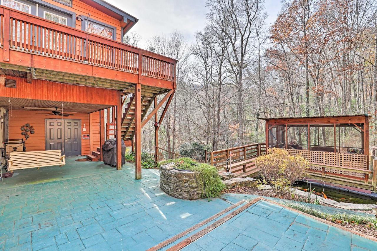 Asheville Mountain Getaway With Patio And Koi Pond! 외부 사진