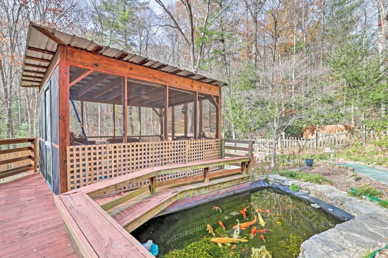 Asheville Mountain Getaway With Patio And Koi Pond! 외부 사진
